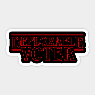 deplorable voter things Sticker